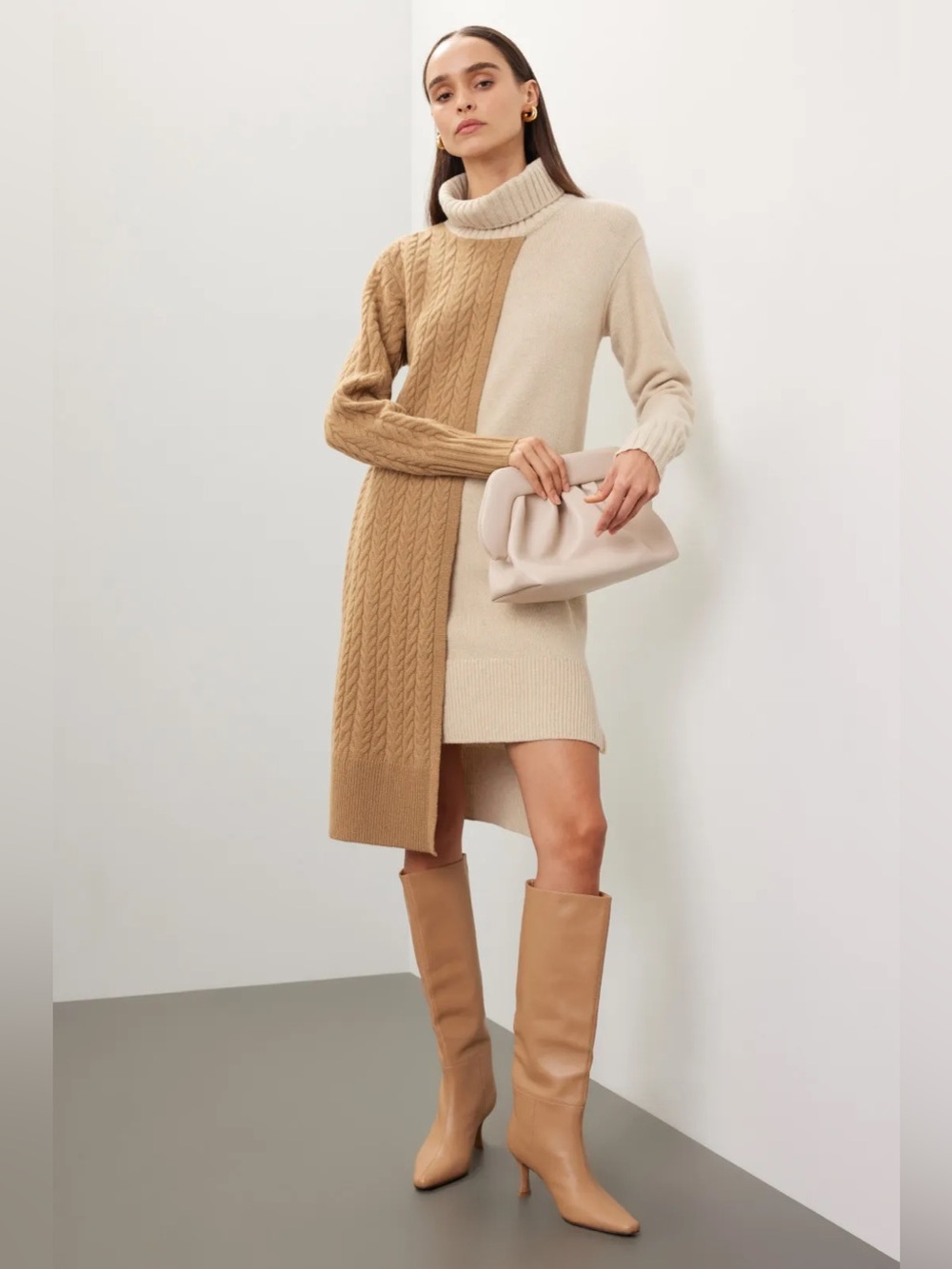 *Flawed Eudon Choi Two Toned Sweater Dress (0293)